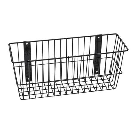 STOCKAGE SUPREME Universal Wire Basket, Black - 18 x 6 x 8 in. ST2588081